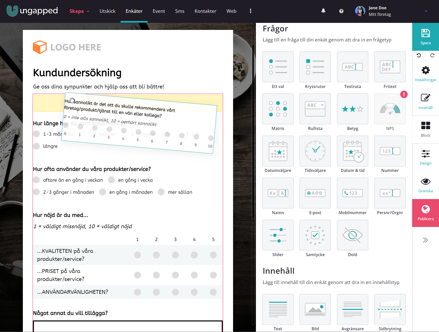 Undersøgelsesværktøj til alle behov. Opret nemt digitale undersøgelser